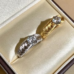 纯银S925意大利工艺轻奢精致拉丝工艺麦穗钻戒戒指高级感简约气质
