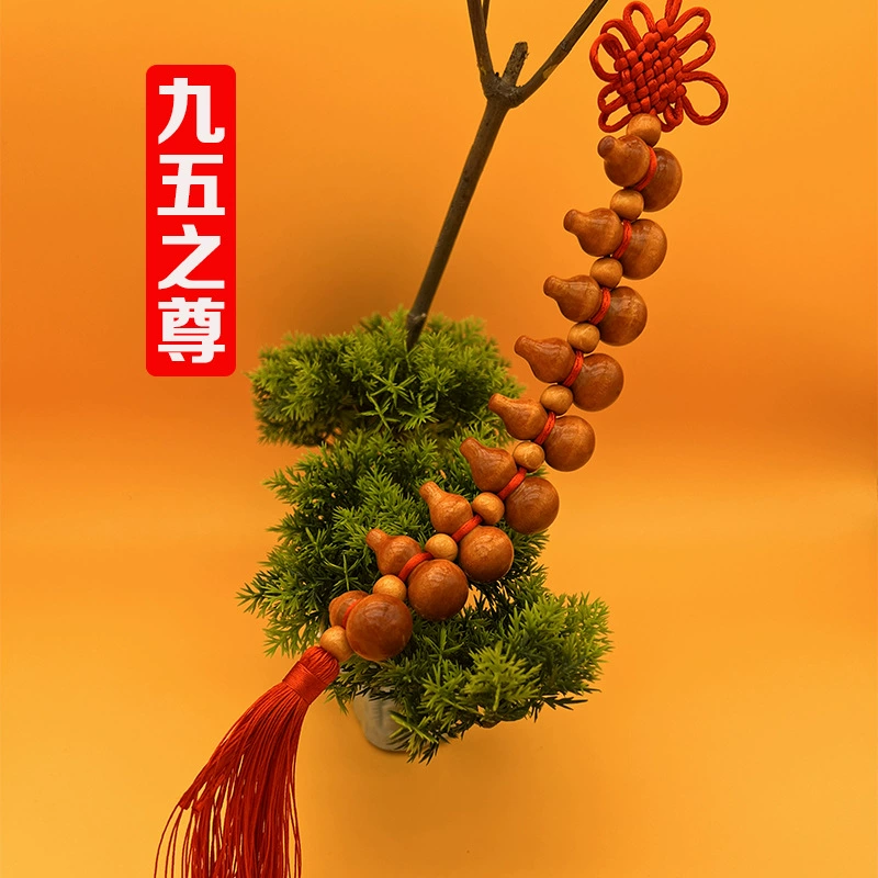 Premium Five Happiness gourds pendant 1 piece - 10 gourds Chinese knot home decor car pendant popular at scenic spots wholesale