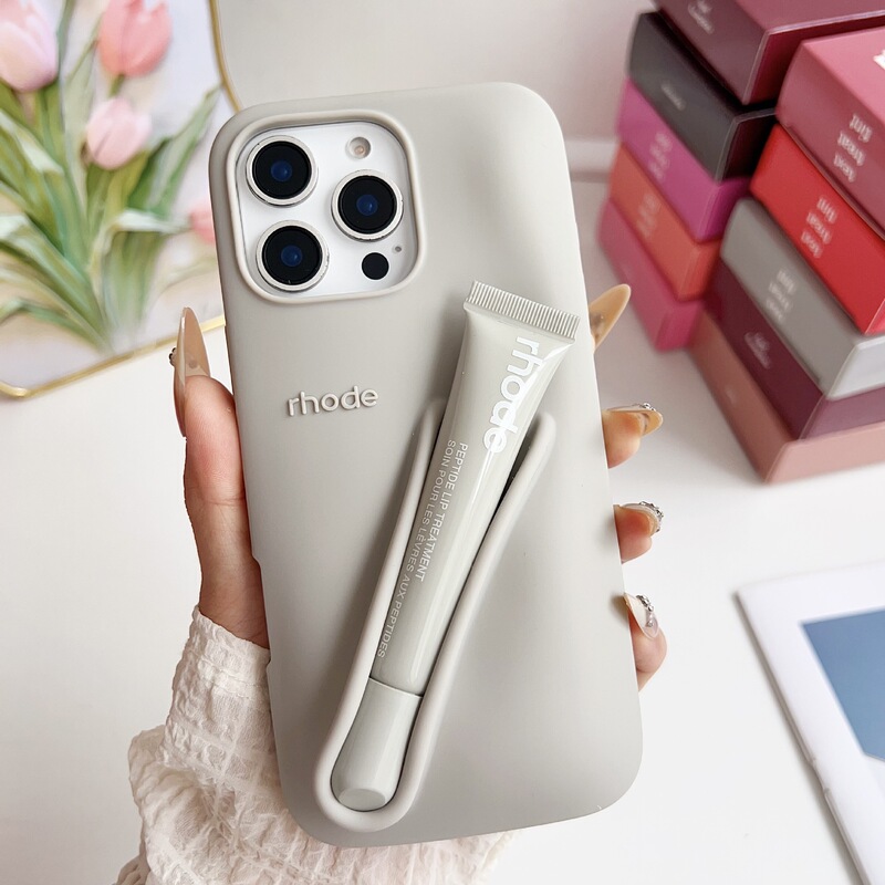電話ケース Rhode 同型口紅リップグロスシリコン製スマホケースリップティント滑り止め|undefined