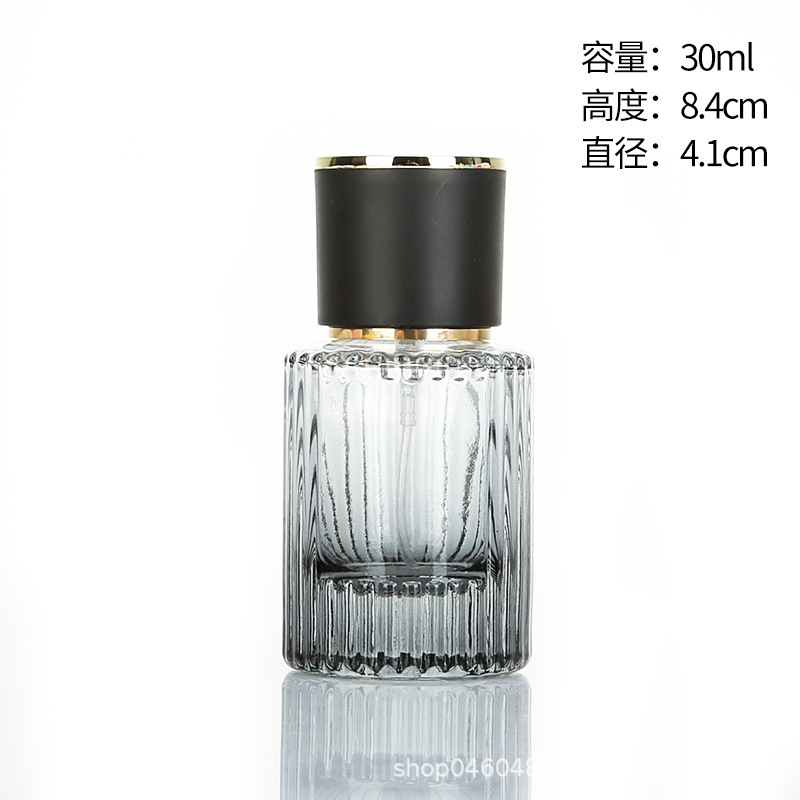 旅行ポータブル詰め替えボトル化粧品 30 ミリリットルサンプルボトルグラデーションカラー香水ボトル透明プレススプレーガラスボトル|undefined