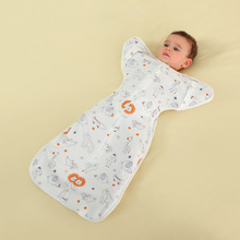 夏季竹棉婴儿投降式防惊跳襁褓包巾新生儿抱被宝宝睡袋防踢被可伸