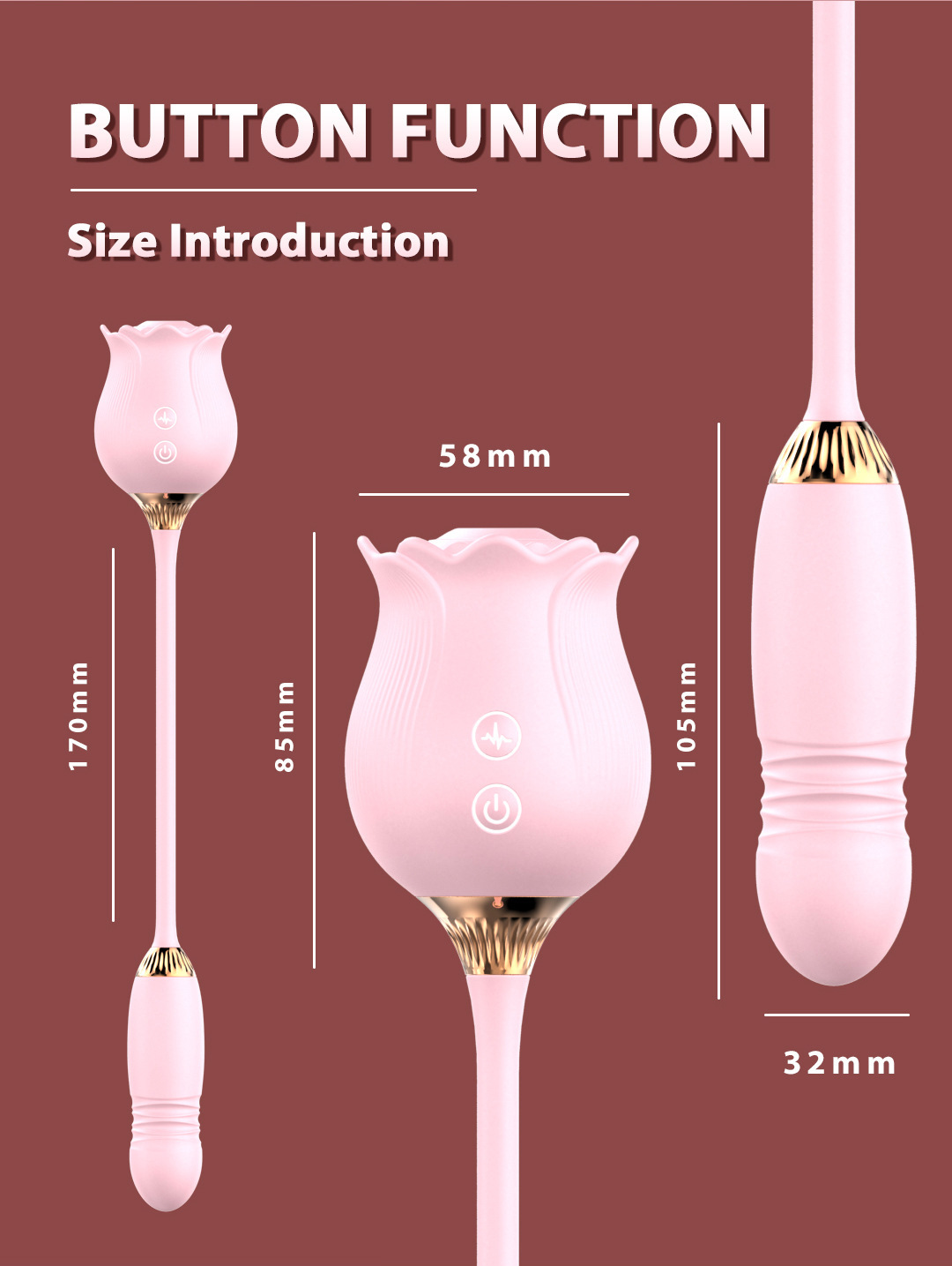 Dual-Head Vibrating Egg with Tongue Licking & Suction, 12-Frequency Purple G-Spot Massager for Couples — detail image 8