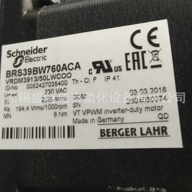 原装 LEXIUM STEPPER MOTOR  SD3步进电机 BRS39BW760ACA