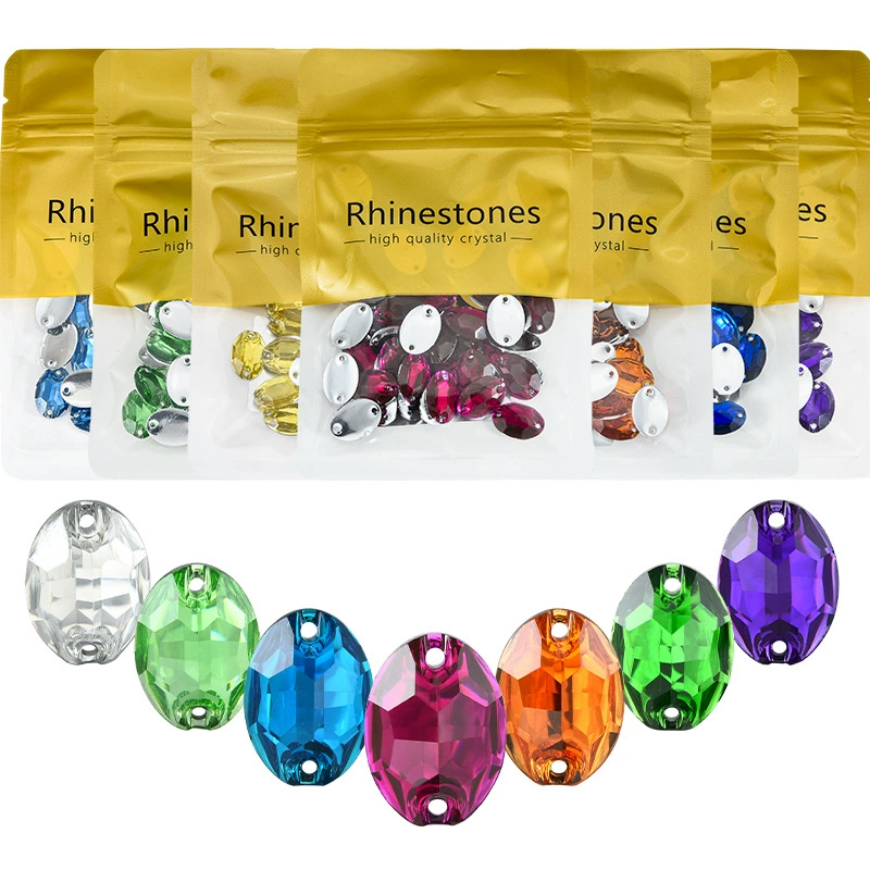 Производитель оптовая resin овальный ручной шов плоское дно двойное отверстие ручной шов каменная плоская пряжка для одежды багаж аксессуары