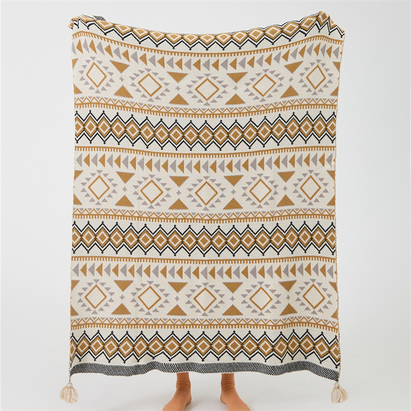 Bohemian Bed For Lunch Break Tail Tassel Shawl Blanket