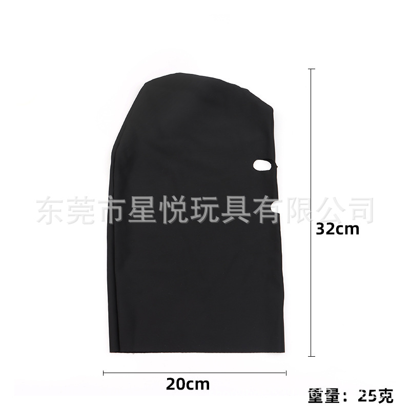 SM Erotic Hood Mask, Breathable Nylon Eye-Opening Design, Elastic Slip-On Adult Headgear — detail image 10