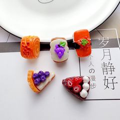 仿真食玩水果蛋糕樹脂配件 奶油膠diy手機殼髮夾鑰匙扣掛件水杯貼