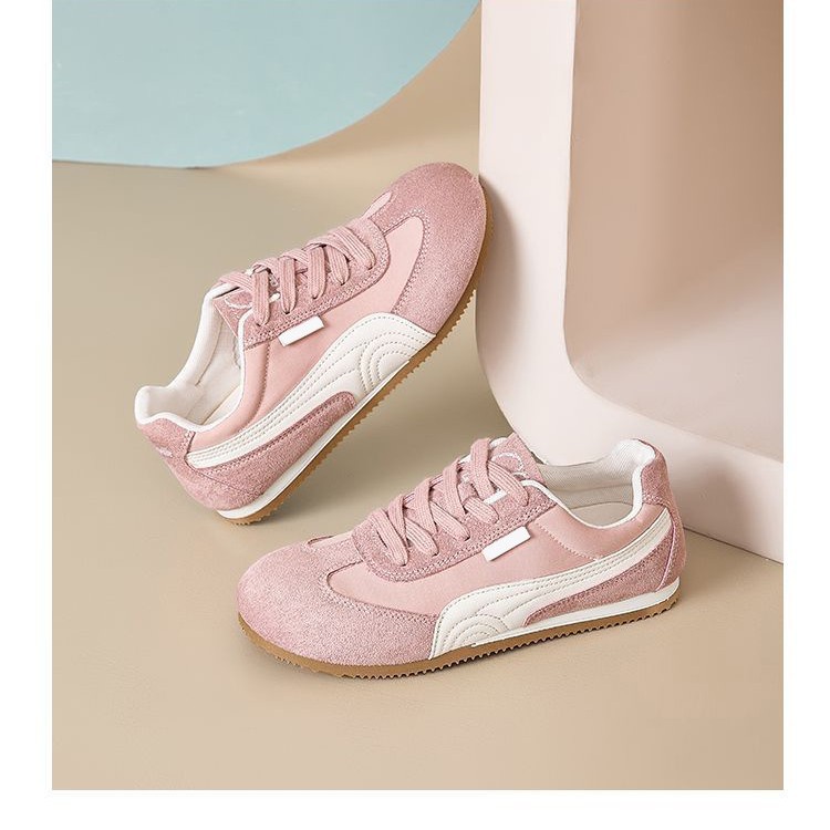 핑크 Agande 훈련 신발 여성 신발 2025 여름 플랫 통기성 메쉬 캐주얼 스포츠 스니커즈 여름 XFA302