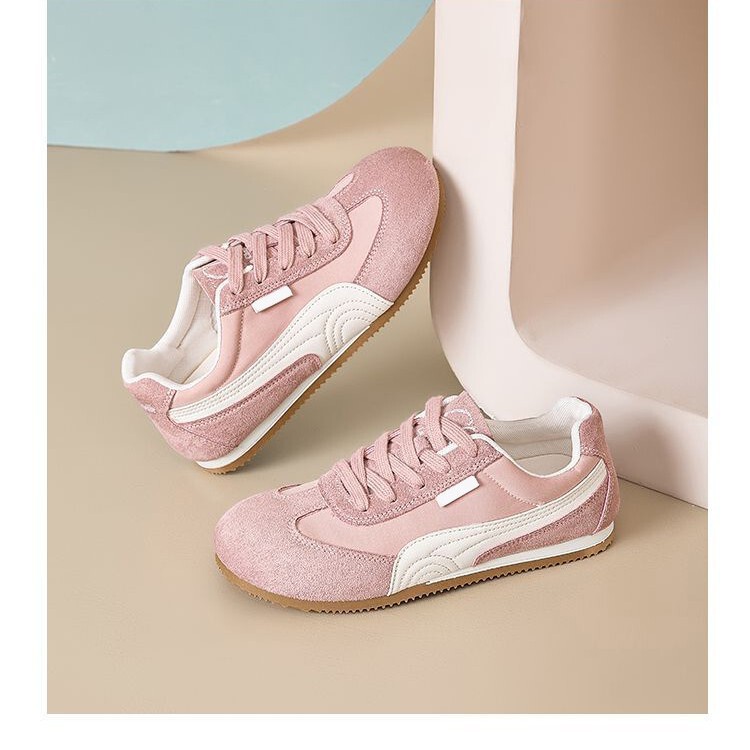 Pink Agande Training Shoes Women's Shoes 2025 Summer Flats Breathable Mesh Casual Sports Sneakers Summer Xfa302