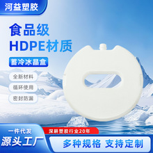 工厂定制小圆盘冰晶盒 HDPE材质食品级保鲜冷链物流运输制冷冰盒