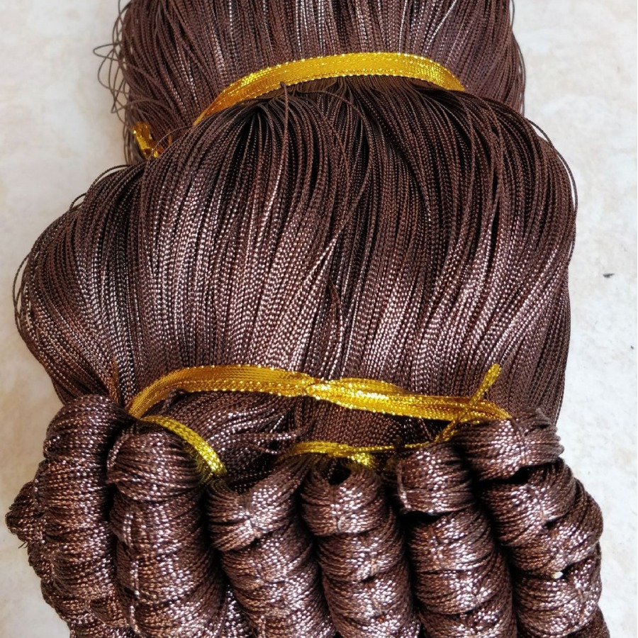 8股红色铝箔线织带挂圣诞球银色金属片织带水蓝色金属织带织地毯