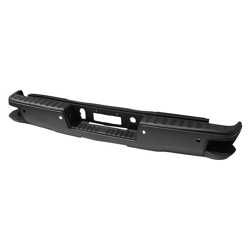 Aplicable a Chevrolet 14 - 18 Silverado parachoques traseros Solode original negro con agujeros de radar