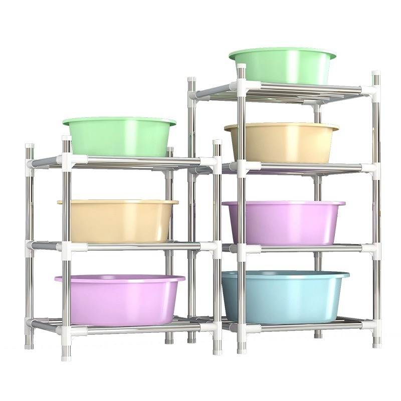 Estante Organizador de Lavabos de Acero Inoxidable Multicapa para Baño image 7