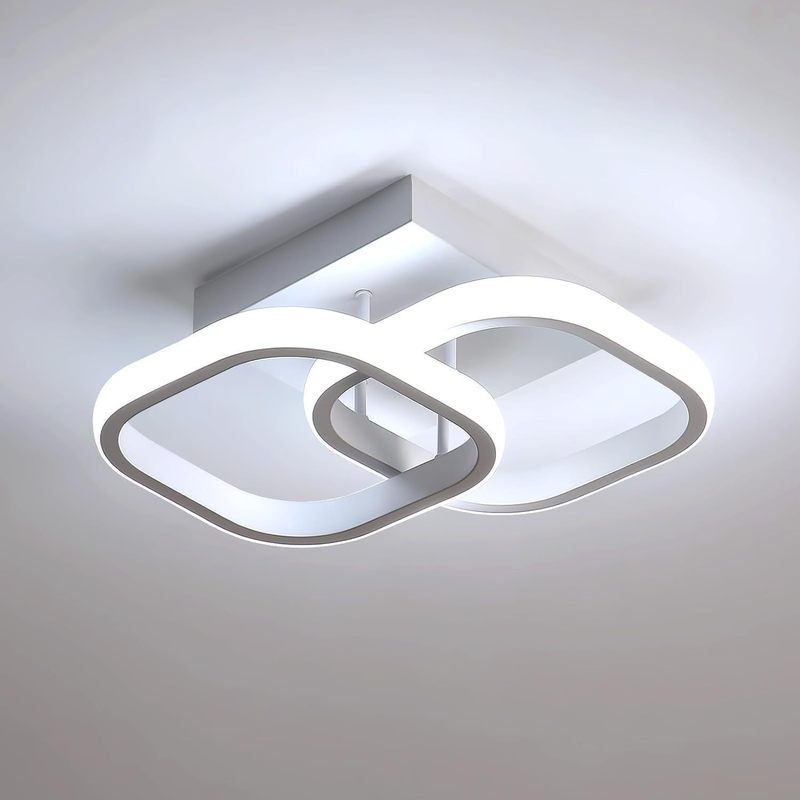 跨境北欧简约灯过道吸顶灯卧室替换楼梯阳台玄关灯具灯led圆圈主|undefined
