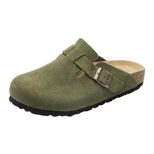 Men's BK Genuine Leather Birkie Shoes Original Versatile Outwear Retro Slip-on Birkie Shoes