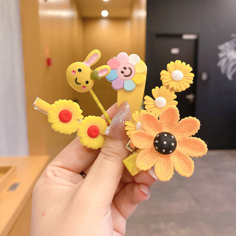夏季儿童毛绒发卡侧边夹小香风头饰女童不伤发高级感可爱发夹|undefined