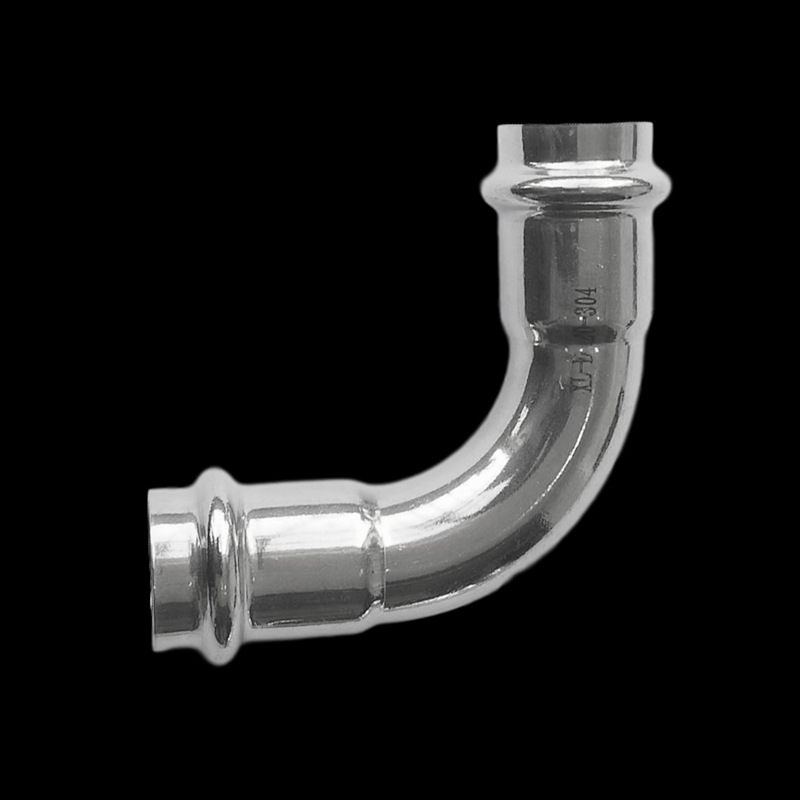 304不锈钢穿线管卡压90°弯头接头电线导管配件 连接管件