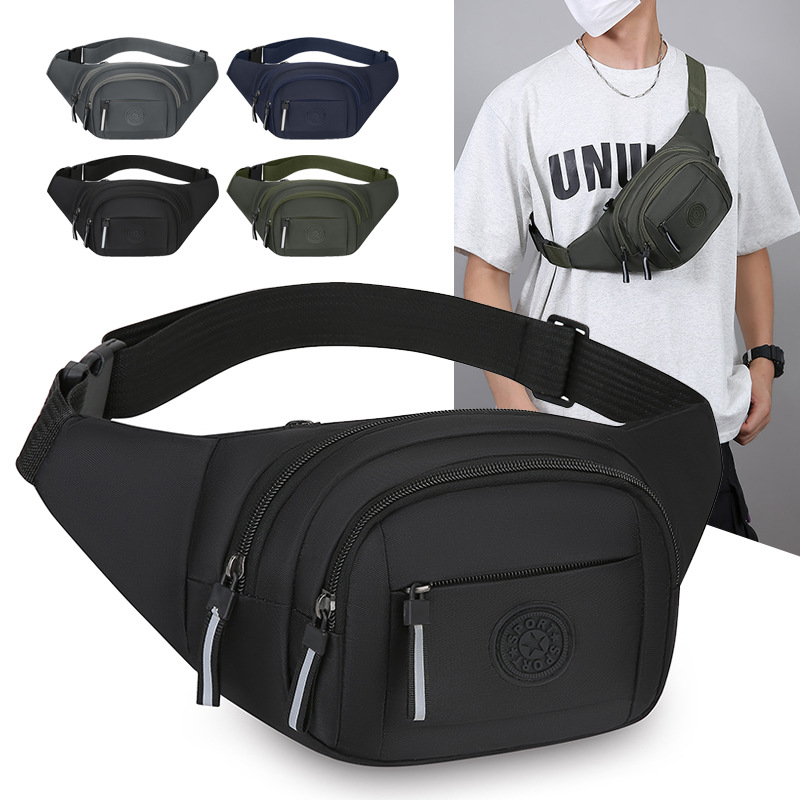 Waist Bag for Men and Women, Sports Outdoor Multifunctional Waterproof Large-Capacity Money Collection Bag for Business, Construction Site Work, and Mobile Phone