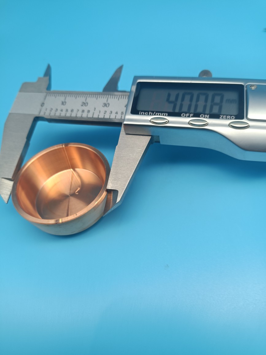 B14-0112-1真空镀膜40无氧铜坩埚外径40mm高17mm适用于光驰镀膜机