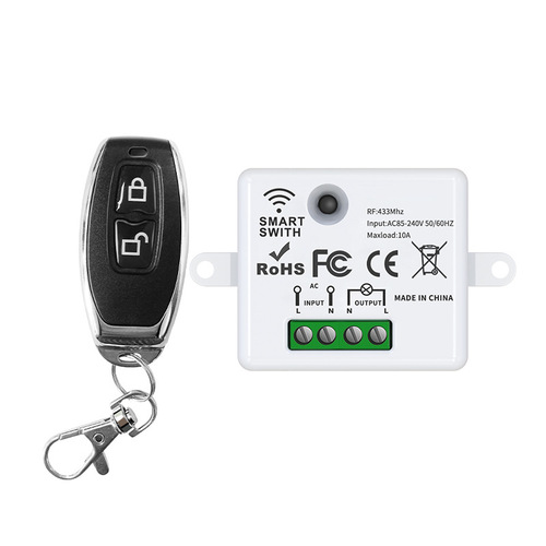 Wireless remote control switch without wiring, optional smart switch 220V smart switch lighting controller white