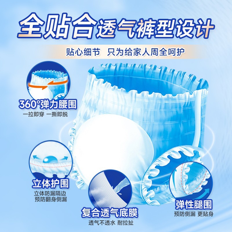 老來福成人拉拉褲老人用尿不濕內褲型紙尿褲女男士老年M/L碼