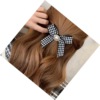 Retro hair rope with bow, advanced hair accessory, internet celebrity, high-quality style, simple and elegant design