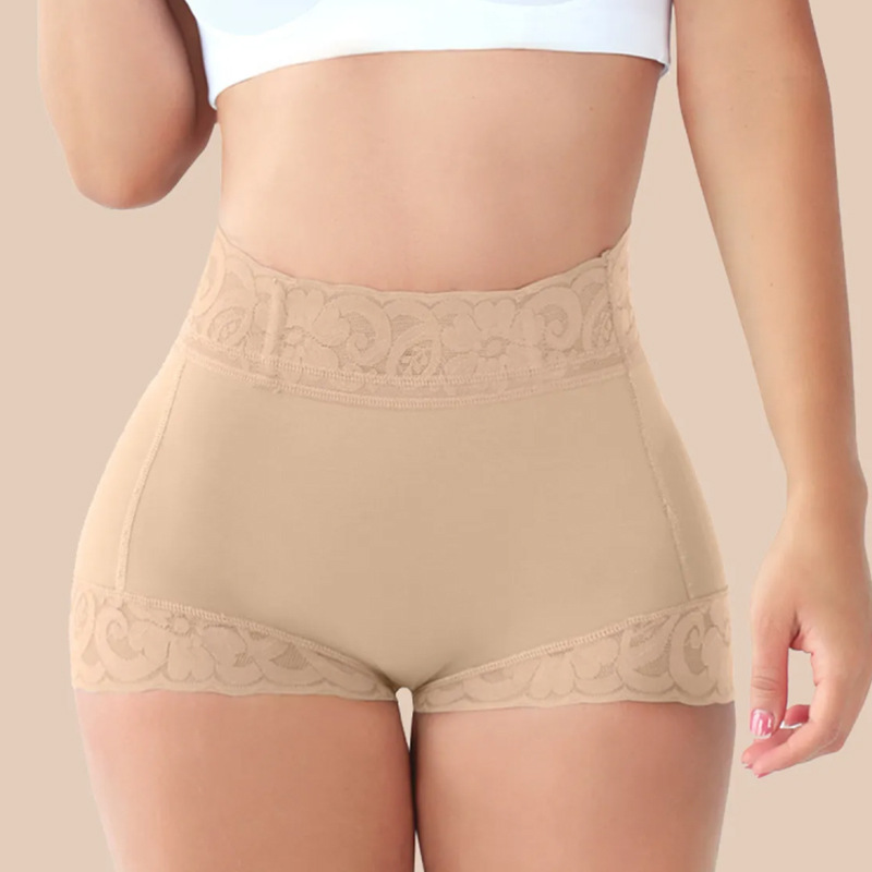 Transfronterizo más tamaño boxeadores ropa interior de mujer verano cintura conformación delgada cintura alta cadera levantamiento vientre formando pantalones