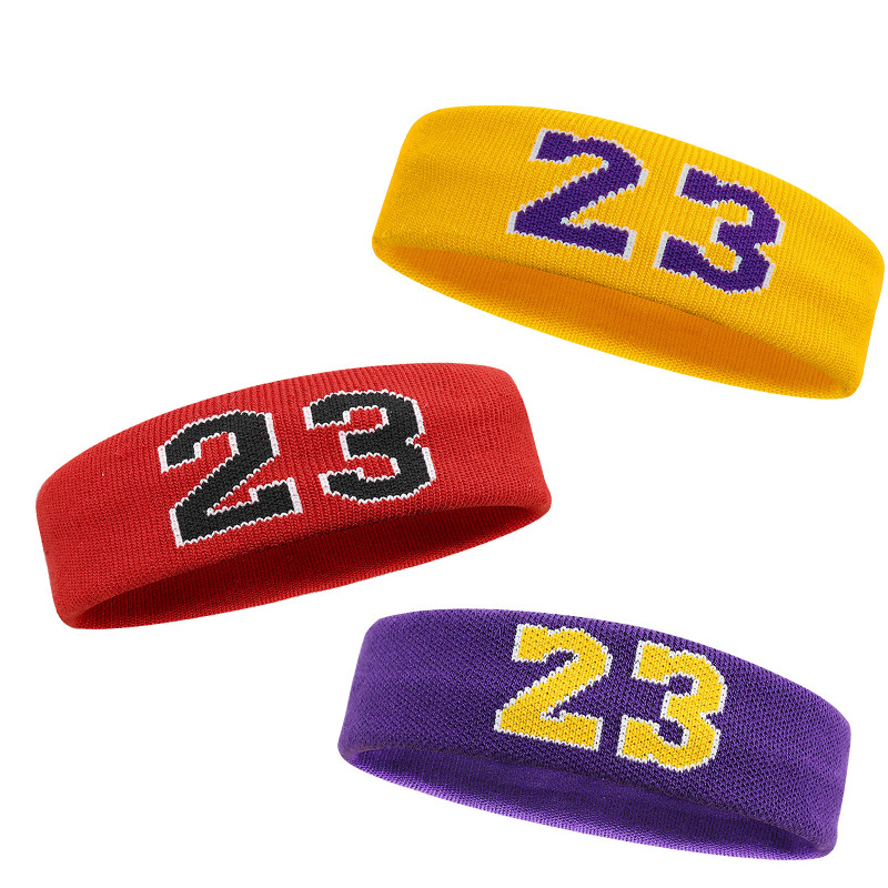 European and American Style In-Stock Headbands for Men, Sweat-Absorbing Headbands, Sweat-Wicking Headscarves for Basketball, Running, Fitness, Sweat-Guiding Hairbands, Anti-Sweat Headbands for Women