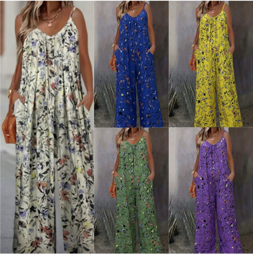 Новые модные брюки-комбинезон 2025 года для трансграничной торговли (Wish.com, AliExpress, eBay): облегающие, стройнящие, повседневные и стильные.