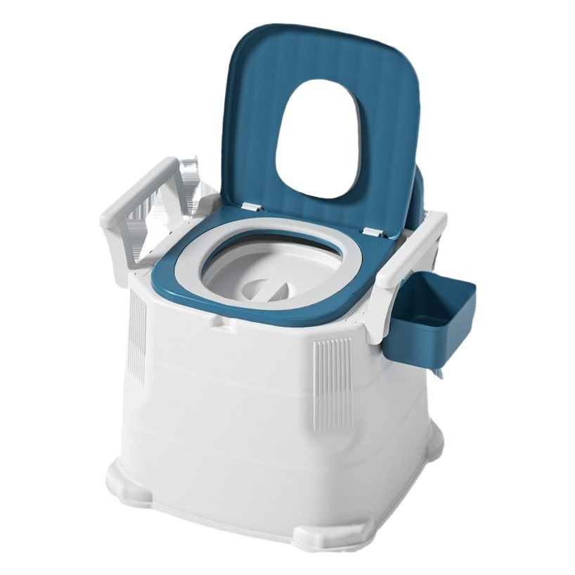 Indoor Portable Toilet for Pregnant Women and the Elderly, Bedroom Commode, Household Elderly Toilet Chair, Movable Toilet
