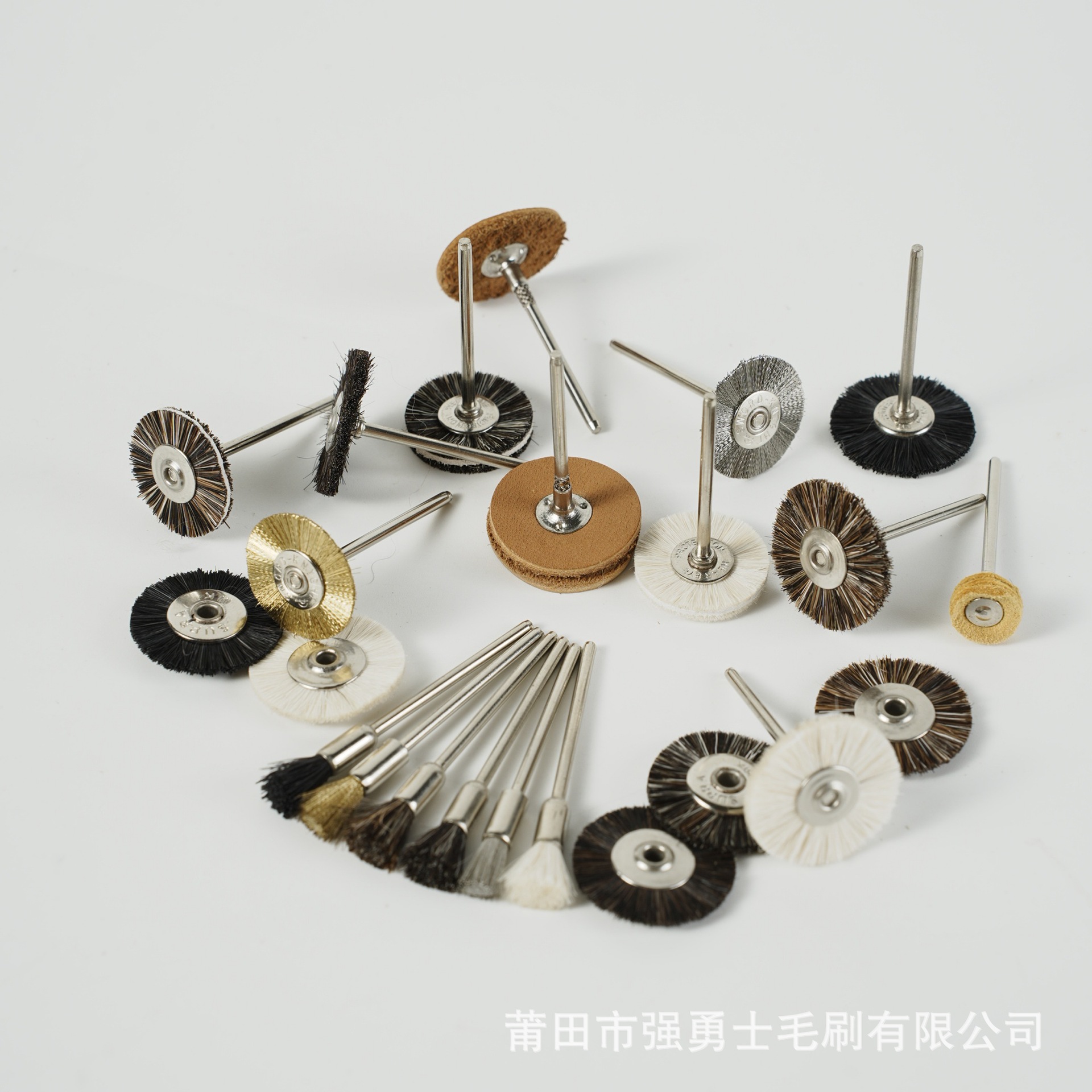 2.35MM mango fieltro de lana piel de cerdo negro cepillo de alambre de cobre jade jade ágata ámbar piel de vaca herramienta de pulido de espejo