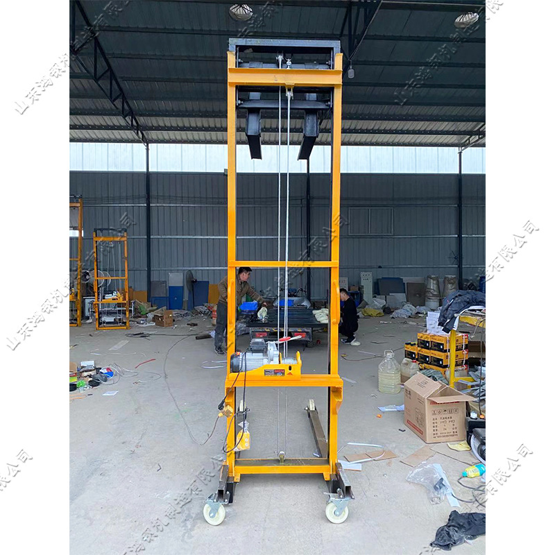 移动式工地上砖机 手动遥控自动上料机 室内装修加气块砖升降机