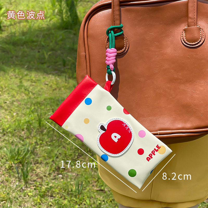 Dibujos animados lindo dopamina cuello colgante bolsa de gafas gafas de sol portátiles para mujer gafas de miopía bolsa colgante de gafas