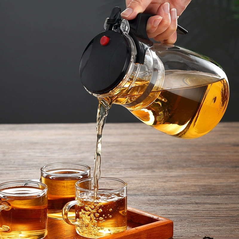 Teapot, detachable glass flavored tea for traveling