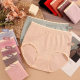 Large size high waist belly triangle underwear ladies plus fat plus size fat mm200 kg high elastic seamless hip underwear