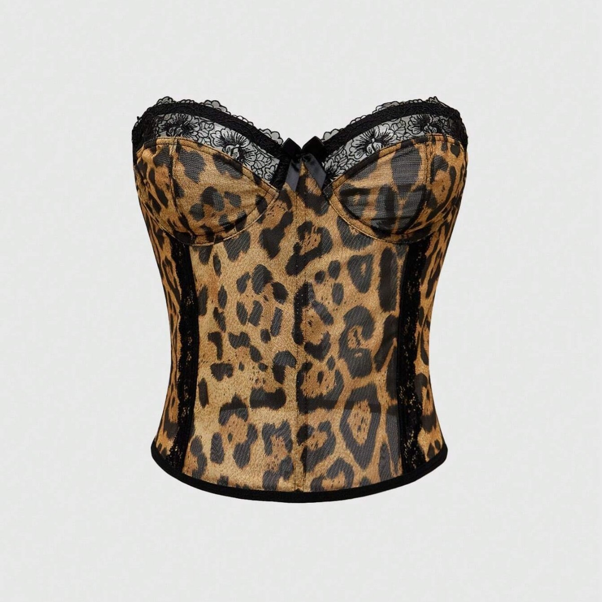 Sexy leopard print underwear欧美性感跨境女装辣妹狂野豹纹骨衣