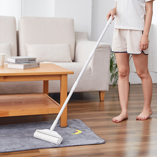 Household lint stick retractable roller dust removal paper long handle tear-off dust removal paper lint picker washable P