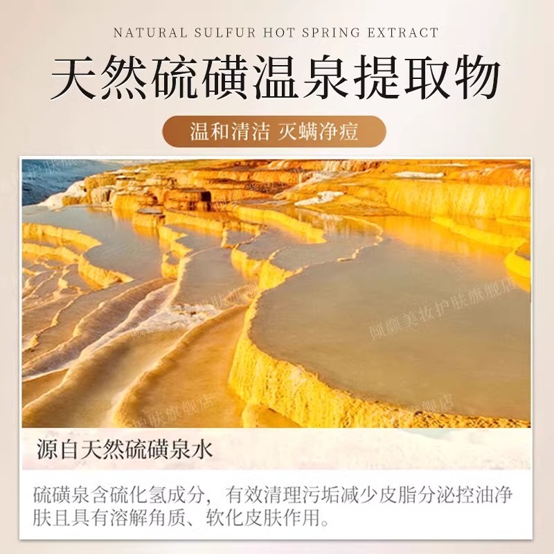 Qingyan 硫黄洗顔料 女性と男性用 ナイアシンアミド洗顔料 硫黄洗顔料 優しく非刺激性|undefined