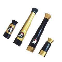 Cross-border wholesale pirate binoculars single magnification extension teaching short telescope medium sand playing children's palace props