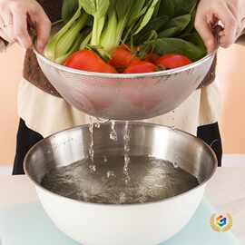 ✅沙拉盆韩式带刻度面盆家用套装厨房烘焙打蛋盆调料盆304不锈钢