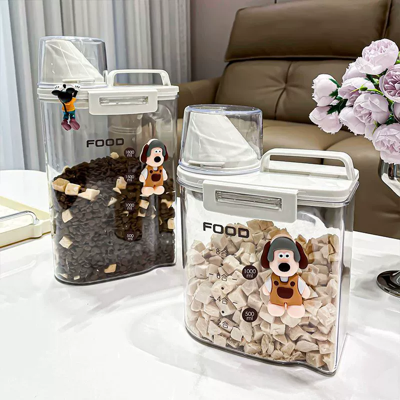 Ведро для хранения корма для кошек, герметичное ведро для корма для собак, влагостойкое ведро для хранения продуктов, закуски для корма для домашних животных, лиофилизированные банки, большое бытовое ведро для хранения