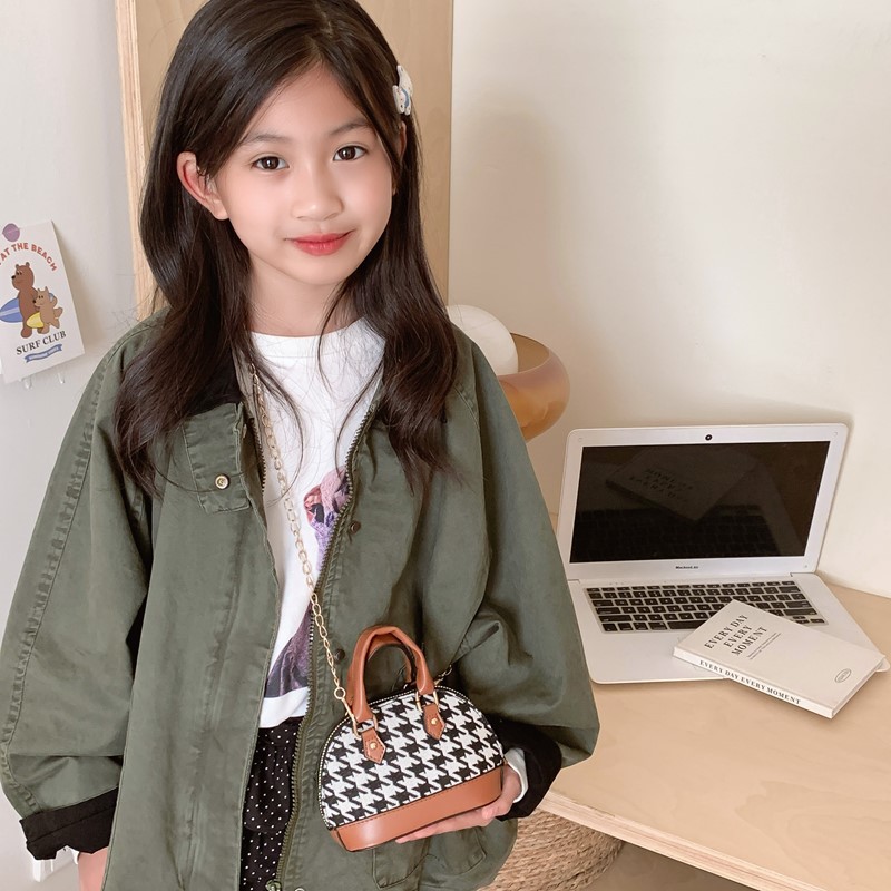 Moda coreana de mil pájaros bolsos de cadena para niñas bolsos mini compactos para bebés otoño nuevo bolso de conchas para niños