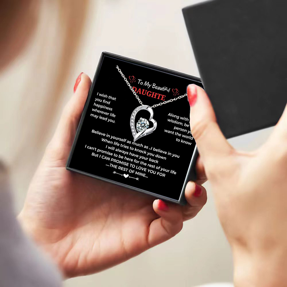 목걸이 + 카드 선물 상자