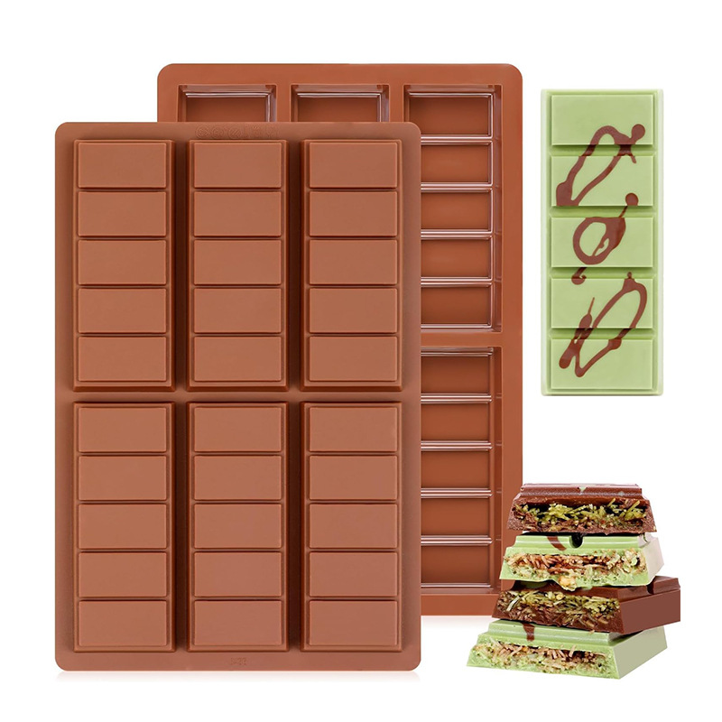 Dubai chocolate molde de silicona para hacer alimentos complementarios barra de nueces barra de energía de caramelo herramienta para hornear herramienta abrasiva