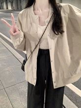 外套女春秋款2025年新款百搭小个子灯芯绒拼接美式复古棒球服夹克