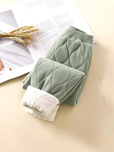 Children's Cotton Pants Three-Layer Thick Winter Boys' Student Inner Wear Girls' School Uniform Inner Layer Base Warm Pants