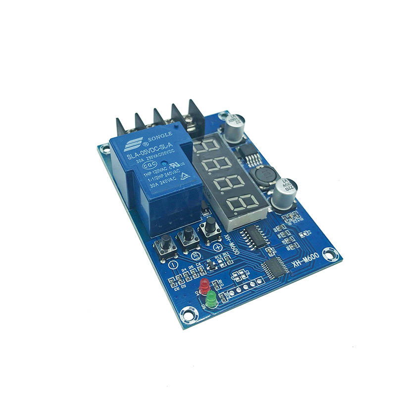 XH-M600 电瓶充电器保护开关蓄电池充电控制模块过充保护板 30A