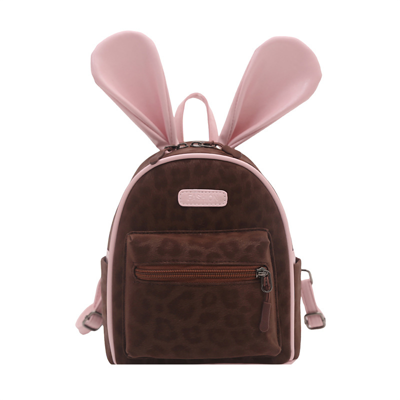 Viaje ligero mochila pequeña caricatura lindo orejas de conejo mochila para niños nueva mochila infantil