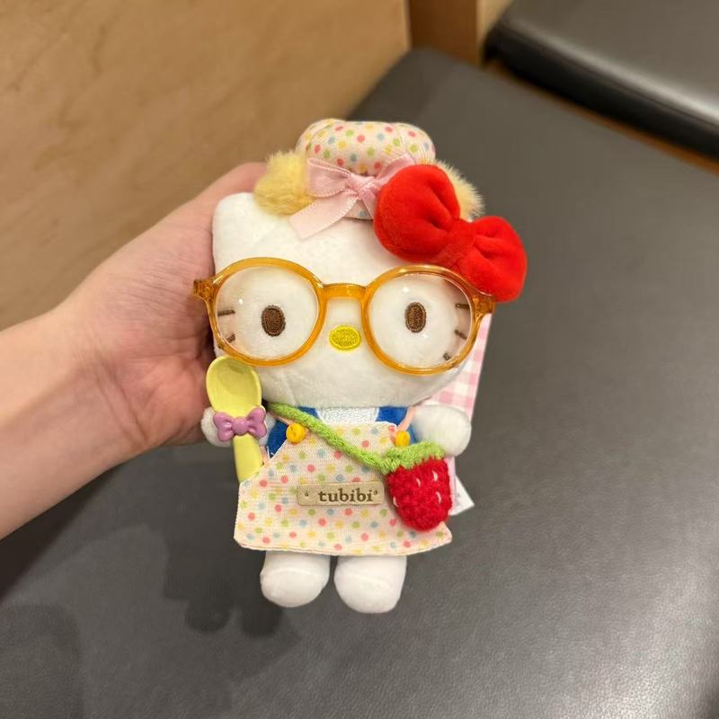 本物の子羊ハローキティペンダントぬいぐるみバッグペンダントかわいい人形キーホルダークリエイティブギフト|undefined