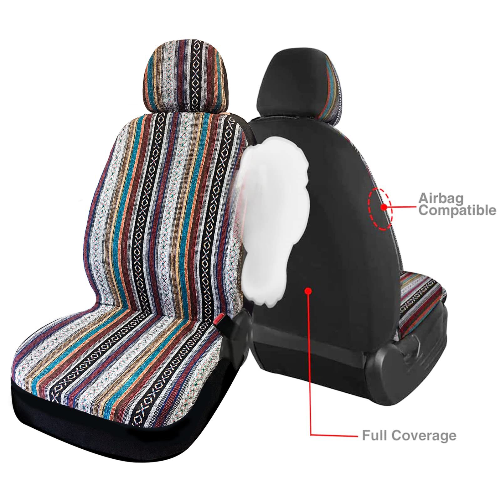 Foreign Trade Popular Ethnic Cloth Car Seat Cover Cross-Border Best-Selling Model Universal Type Suitable for Five-Seater Models
